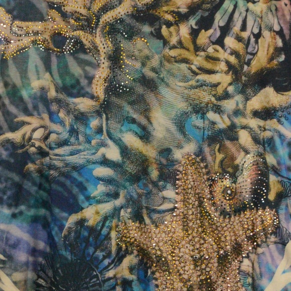 B.L.U.E. Rhinestone & Sea Themed Drawstring Top - Picture 8 of 8